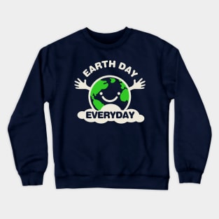 Earth Day Every Day Cool Crewneck Sweatshirt